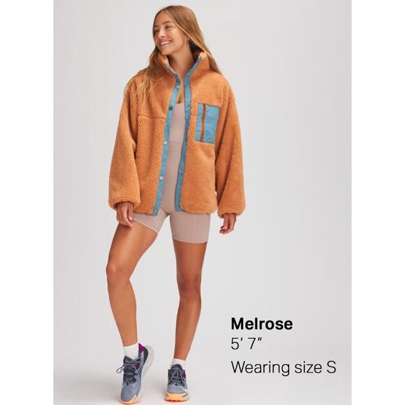 basin + range orange blue sherpa jacket - Picture 1 of 3